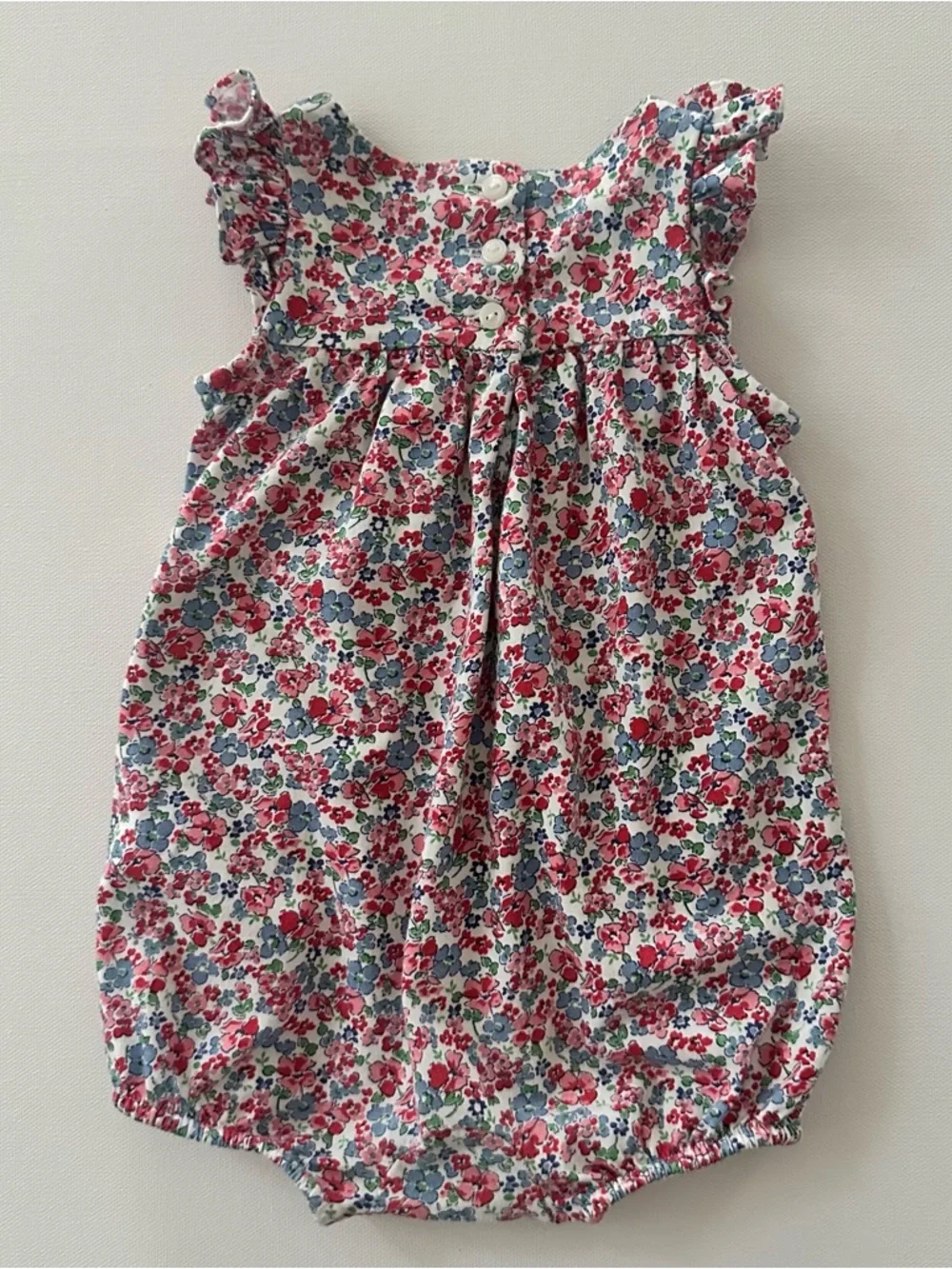 Ralph Lauren 3 Months Baby Girl Floral Romper Ruffle Spring Summer